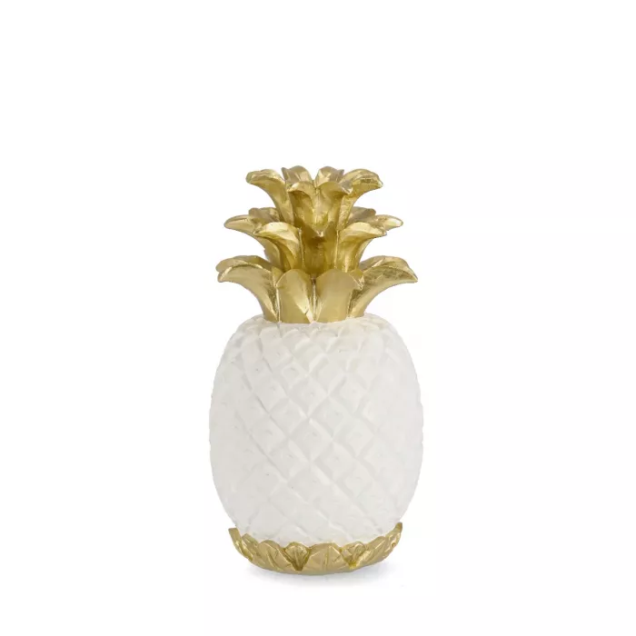 Decorazione ananas surabaya bianco h.30 cm main product photo