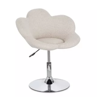 Fleur poltroncina cromo-beige