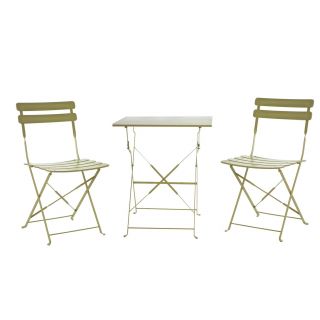 Set tavolo 60x60 cm + 2 sedie verde