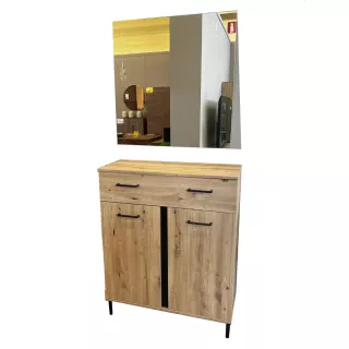 Spain credenza 2 ante e 2 cassetti rovere anticato